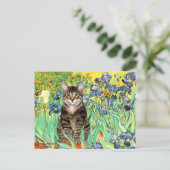 Irissen - Tabby tijgerkat 30 Briefkaart (Staand voorkant)