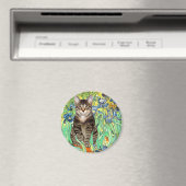 Irissen - Tabby tijgerkat 30 Magneet (Insitu (Vaatwasser))