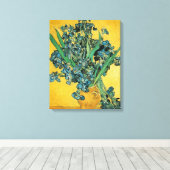Irissen - Van Gogh - c1890 Canvas Afdruk (Insitu (Houten vloer))