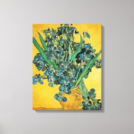 Irissen - Van Gogh - c1890 Canvas Afdruk (Voorkant)