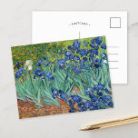 Irissen | Vincent van Gogh Briefkaart<br><div class="desc">Irises (1889) van de Nederlandse postimpressionist Vincent Van Gogh. Origineel landschapsschilderij is een olie op het canvas met een tuin van bloeiende irisbloemen. Gebruik de ontwerphulpmiddelen om douanetekst toe te voegen of het afbeelding te personaliseren.</div>