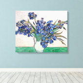 Irissen | Vincent van Gogh | Canvas Afdruk (Insitu (Houten vloer))