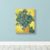 Irissen - Vincent van Gogh Fijne Kunst Canvas Afdruk (Insitu (Houten vloer))