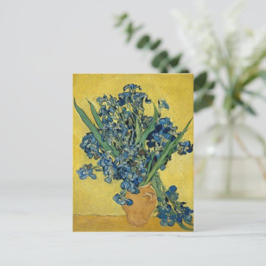 Irissen - Vincent van Gogh Fine Art Briefkaart (Staand voorkant)