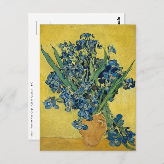 Irissen - Vincent van Gogh Fine Art Briefkaart (Voorkant / Achterkant)
