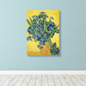 Irissen - Vincent van Gogh Fine Art Canvas Afdruk (Insitu (Houten vloer))