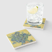 Irissen - Vincent van Gogh Fine Art Stenen Onderzetter (Zijkant)