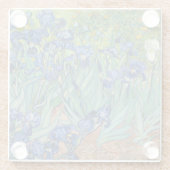 Irissen | Vincent van Gogh Glazen Onderzetter (Achterkant)