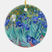 Irissen Vincent van Gogh     Keramisch Ornament (Achterkant)