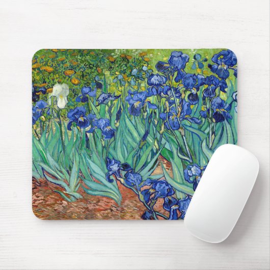 Irissen Vincent van Gogh Schilderen Mousepad Muismat (Met muis)
