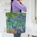 Irissen | Vincent van Gogh Tote Bag<br><div class="desc">Irises (1889) van de Nederlandse postimpressionist Vincent Van Gogh. Origineel landschapsschilderij is een olie op het canvas met een tuin van bloeiende irisbloemen. Gebruik de ontwerphulpmiddelen om douanetekst toe te voegen of het afbeelding te personaliseren.</div>