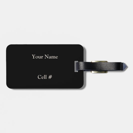  iristekening bagagelabel (Achterkant horizontaal)