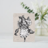  iristekening briefkaart (Staand voorkant)