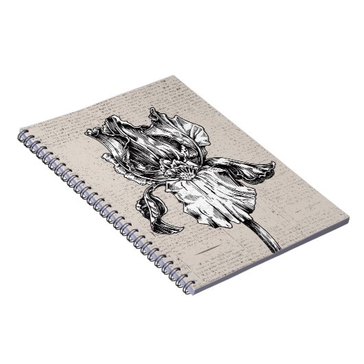 iristekening notitieboek (Rechterzijde)