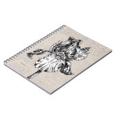 iristekening notitieboek (Linkerzijde)