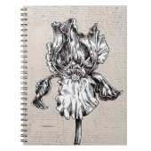 iristekening notitieboek (Voorkant)