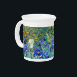 IrisVincent van Gogh Bier Pitcher<br><div class="desc">Irissen (1889) Vincent van Gogh. Schattige zomerlandschap. Blauwe irissen bloeien in een bloembed in een groene tuin. De reproductie van bekende kunstwerken in het publieke afbeelding.</div>