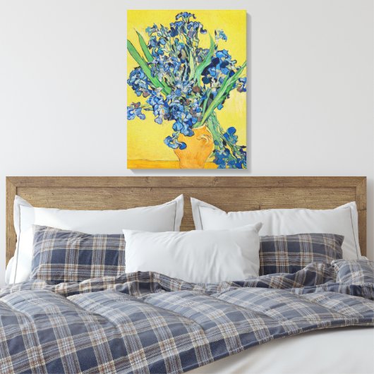 IrisVincent van Gogh Canvas Afdruk (Insitu (Slaapkamer))