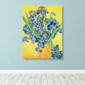 IrisVincent van Gogh Canvas Afdruk (Insitu (Houten vloer))
