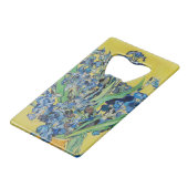IrisVincent van Gogh Creditkaart Flessenopener (Voorkant Gekanteld)