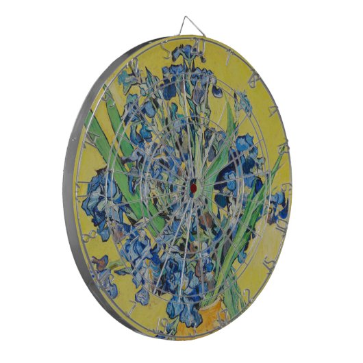 IrisVincent van Gogh Dartbord (Voorkant Links)