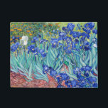 IrisVincent van Gogh Deurmat<br><div class="desc">Irissen (1889) Vincent van Gogh. Schattige zomerlandschap. Blauwe irissen bloeien in een bloembed in een groene tuin. De reproductie van bekende kunstwerken in het publieke afbeelding.</div>