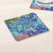 IrisVincent van Gogh Kartonnen Onderzetters (Schuin)