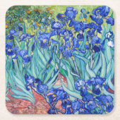 IrisVincent van Gogh Kartonnen Onderzetters (Voorkant)