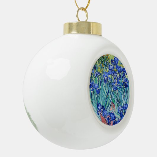 IrisVincent van Gogh Keramische Bal Ornament (Links)