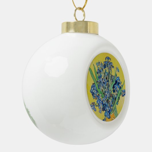 IrisVincent van Gogh Keramische Bal Ornament (Links)