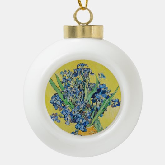 IrisVincent van Gogh Keramische Bal Ornament (Voorkant)