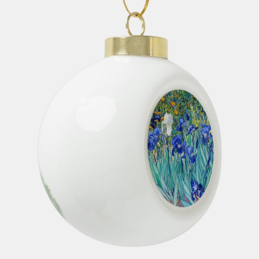 IrisVincent van Gogh Keramische Bal Ornament (Links)