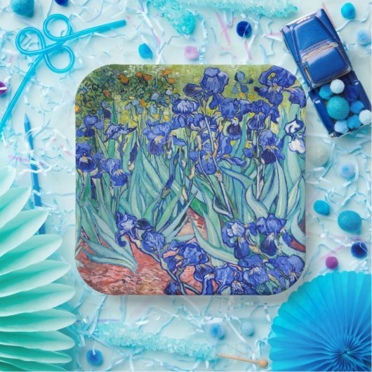 IrisVincent van Gogh Papieren Bordje (Feest)
