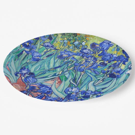 IrisVincent van Gogh Papieren Bordje (Gekanteld)