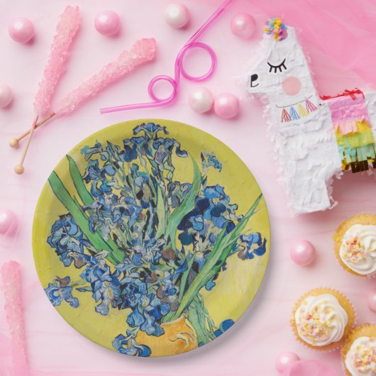 IrisVincent van Gogh Papieren Bordje (Feest)