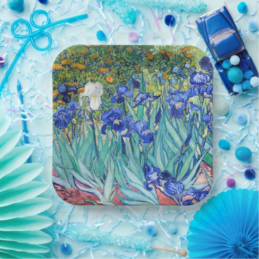 IrisVincent van Gogh Papieren Bordje (Feest)