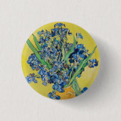 IrisVincent van Gogh Ronde Button 3,2 Cm (Voorkant)