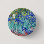 IrisVincent van Gogh Ronde Button 3,2 Cm (Voorkant)