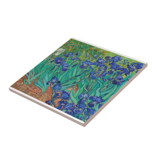 IrisVincent Van Gogh Tegeltje (Zijkant)
