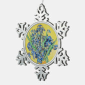 IrisVincent van Gogh Tin Sneeuwvlok Ornament (Rechts)
