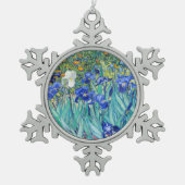 IrisVincent van Gogh Tin Sneeuwvlok Ornament (Voorkant)