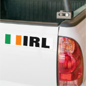 IRL-Bumpersticker met Ierse vlag Bumpersticker (Op Truck)