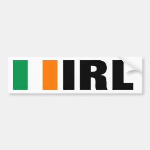 IRL-Bumpersticker met Ierse vlag Bumpersticker