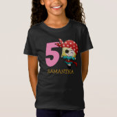 IRL Name Party Pirate 5th Birthday T-Shirt (Voorkant)