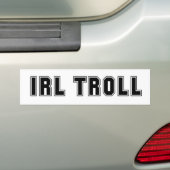 IRL Troll Bumpersticker (Op auto)