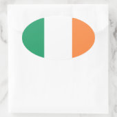 Irland Flagge Ovale Sticker (Tas)