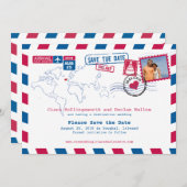 Irleand Airmail | Datum opslaan Save The Date (Voorkant / Achterkant)