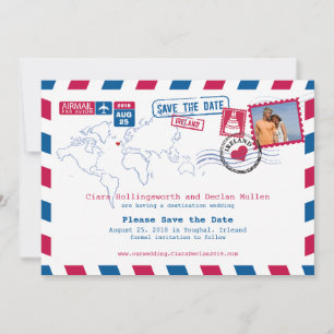 Irleand Airmail   Datum opslaan Save The Date