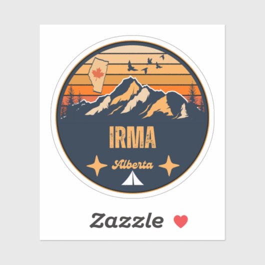 Irma, Alberta Sticker (Vel)