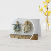 Irma Park Dolls Wenskaart - Blank Kaart (Gele Bloem)